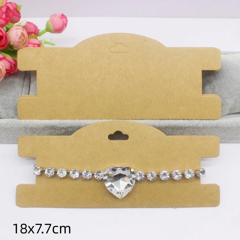 50 шт. белая/черная/крафт-бумага серия заколок для волос ожерелье упаковочная карточка