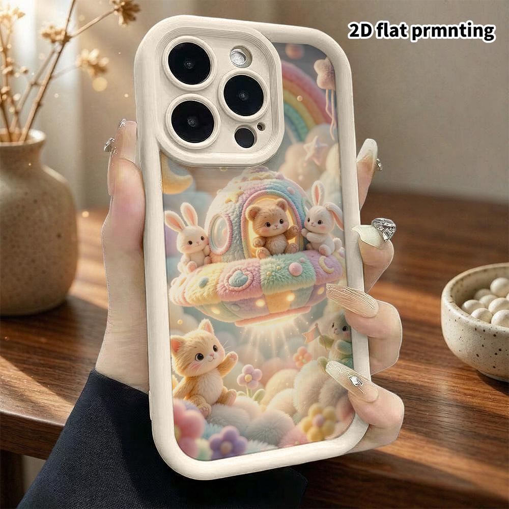 Чехол для телефона: 2D плоский, подходит для защитного чехла iPhone 18, 17, 16, 15, 14, 13, 12Pro, космическая вечеринка, идеальный подарок на Рождество и Хэллоуин