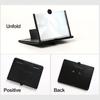 Mobile Phone Screen Magnifier 3D High-definition Magnifying Projector Screen Enlarger for Movies Videos Gaming Foldable Phone Stand