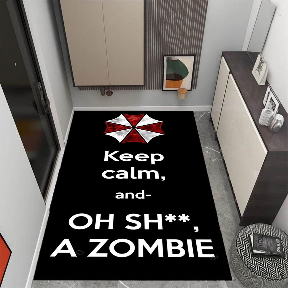 Resident Evil: Umbrella Horror Carpet Design for Dormitory Kitchen Playrooms Balcony Antislip Carpet Decorate Offices Gift for Festivals