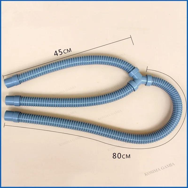 Three-way Drain Y Pipe Double Sink Motorhome Caravan Waste Water Outlet Kitchen Basin Pipe Barbed Hose Water Fuel Air Connector