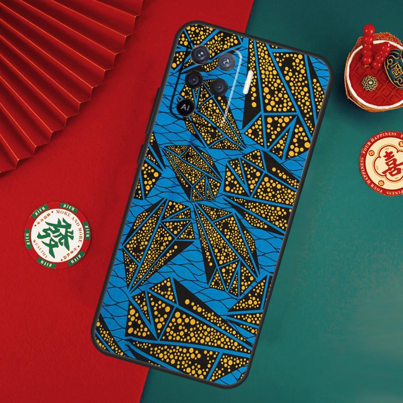 African Fabric Print Case For Oppo A15 A17 A57 A6 A5 Pro A54 A74 A94 A16 A76 A96 A40 A60 A80 A18 A38 A58 A78 A98