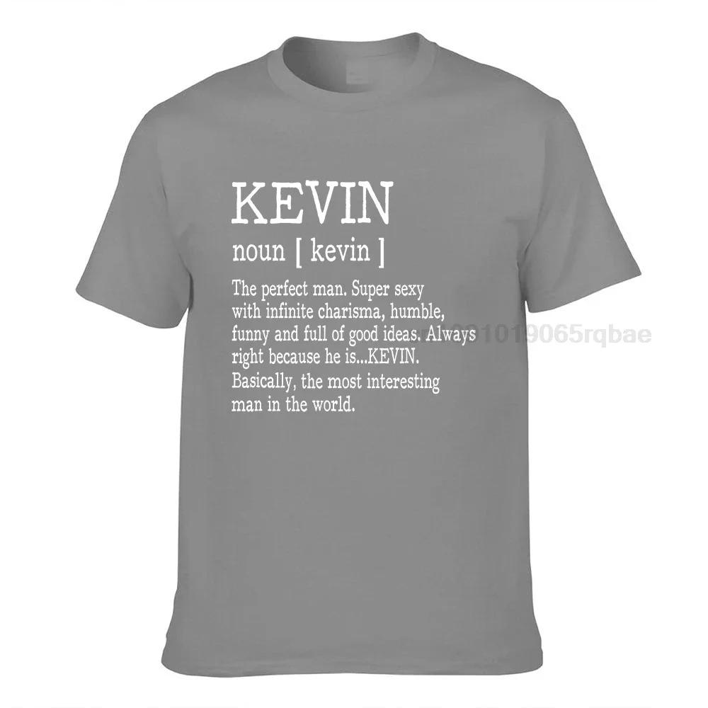 Adult Definition First Name Kevin Unisex Tshirt Funny Tshirts Plain Casual Cotton Young Tops Tees Summer