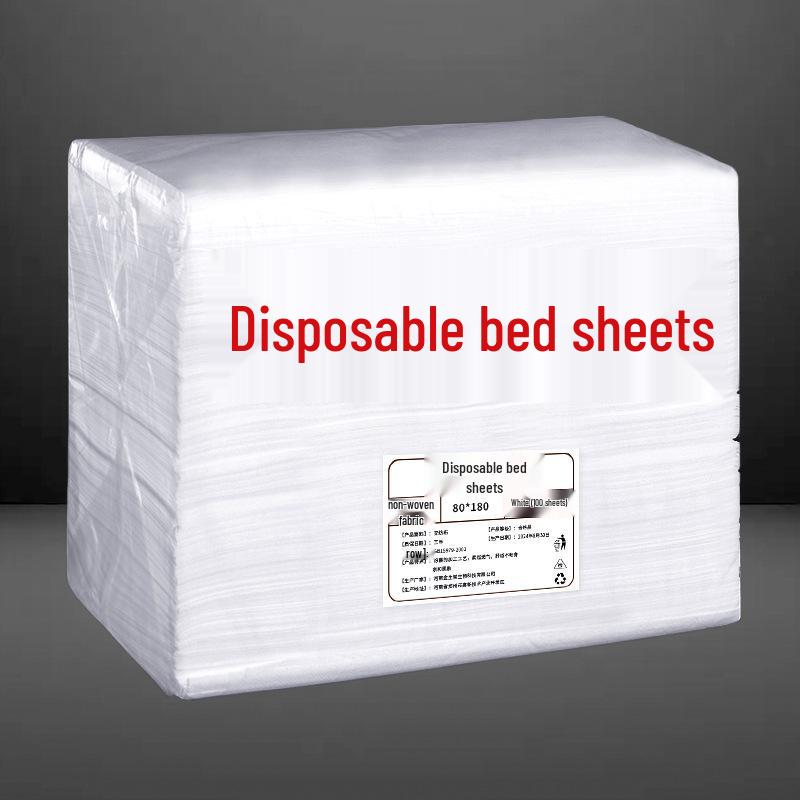 Waterproof Disposable Massage Bed Sheets with Face Hole - Breathable & Thickened Non-Woven Fabric