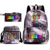 Rhythm Box Peripheral Elementary School Bag Starry Sky Backpack Three-piece Set