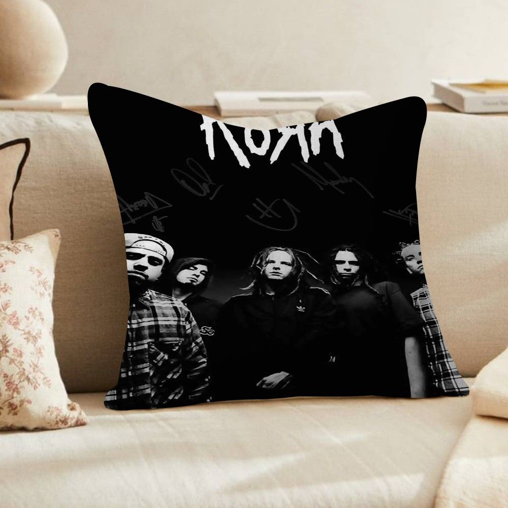 Korn Музыкальная группа Альбом Музыка Кленовый дизайн Чехол для подушки Счастливый осенний урожай Декор Праздничный Декор Чехол для подушки