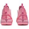 Li Ning BadFive 4 Амортизирующие износостойкие дышащие баскетбольные кроссовки средней высоты Мужские Розово-желтые ABFU015-2