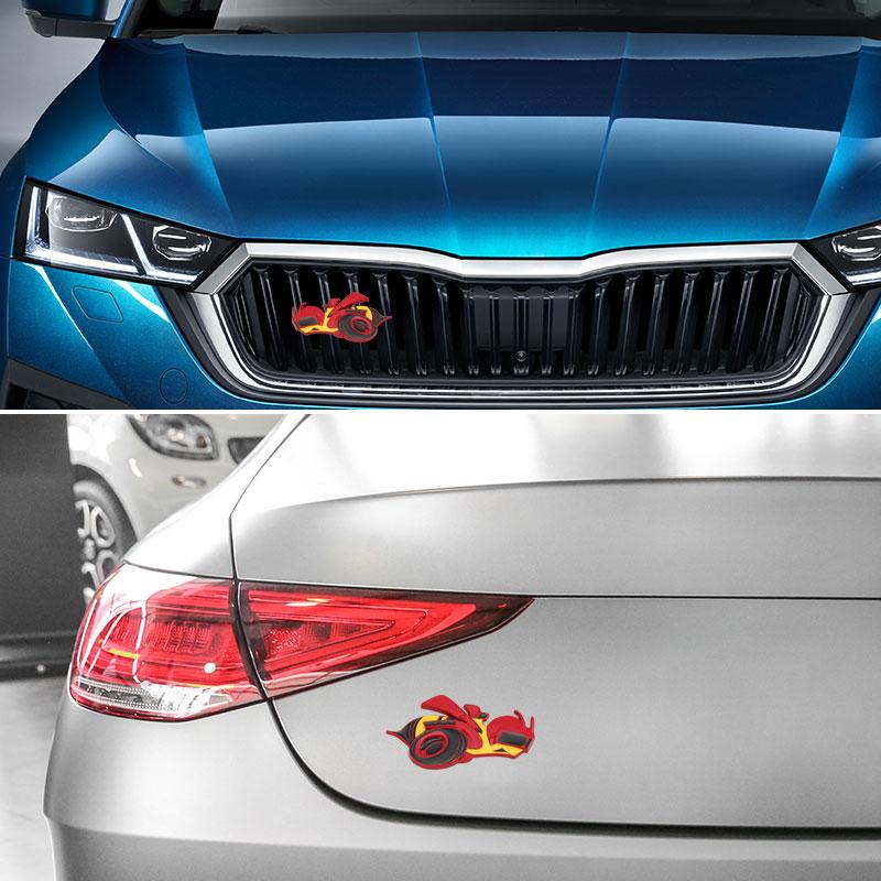 3D Metal Car Fender Side Rear Trunk Emblem Badge Sticker Decal Styling Accessory