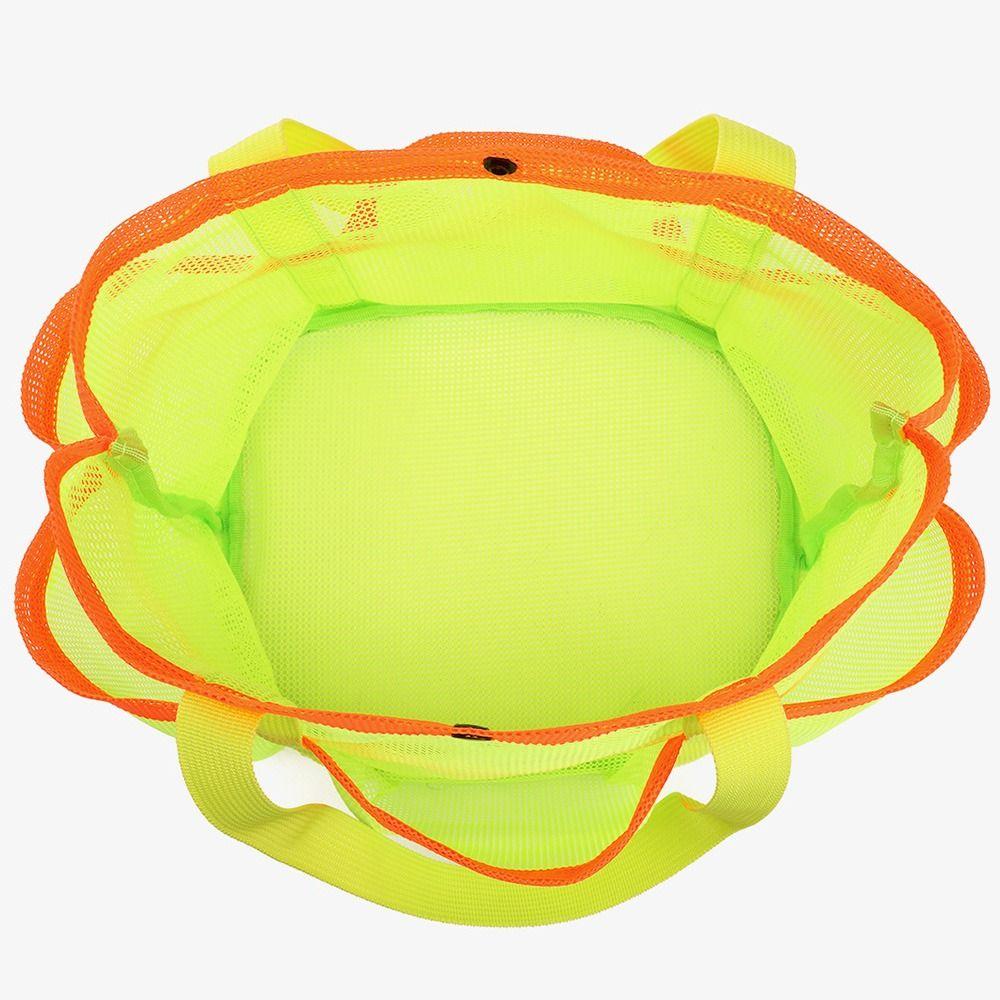 Large Capacity Mesh Beach Storage Bag Foldable Wash Storage Bag Swimming Handbag Swimming Pool