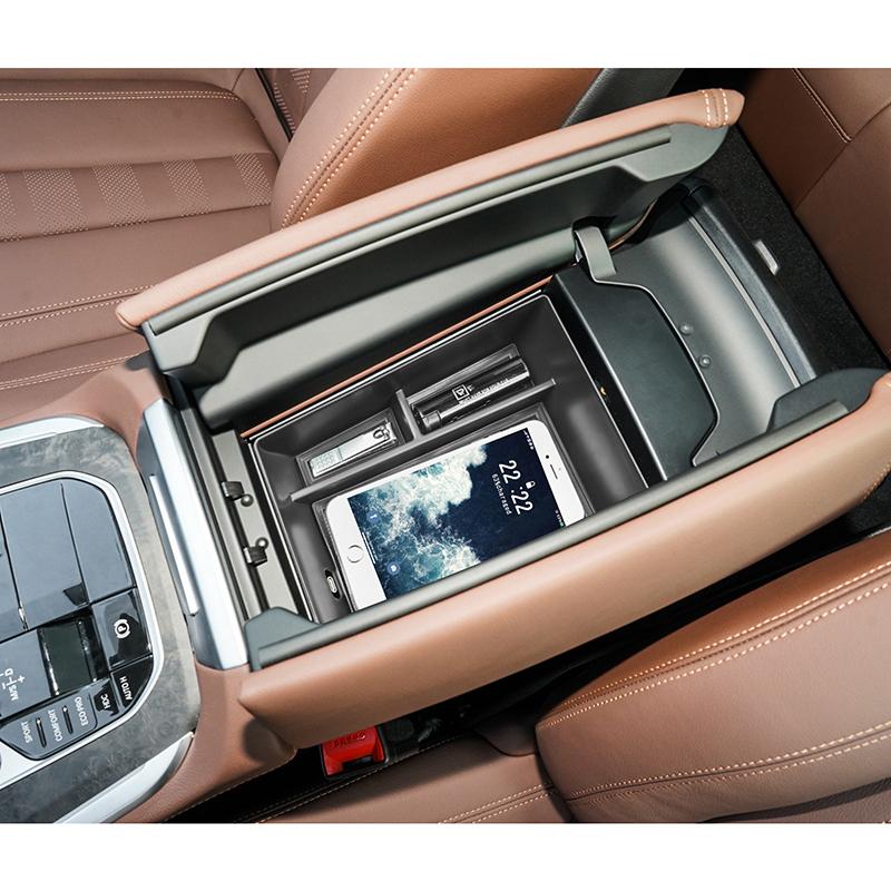 Органайзер для центральной консоли для BMW X5/G05 X7/G07 -2024, X6/G06 -2024, лоток-подставка для подлокотника, ящик для хранения, аксессуары для интерьера