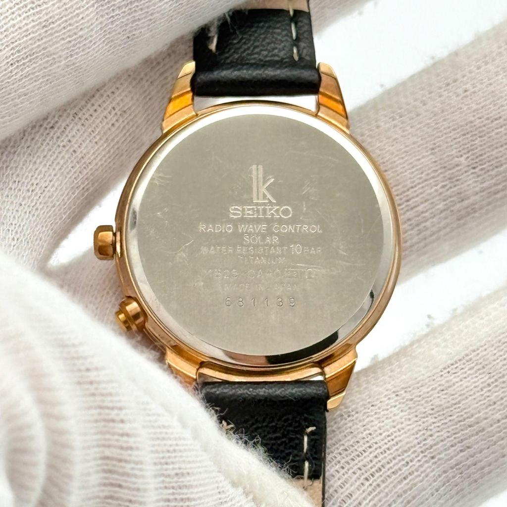 Used Seiko Lukia 1B25-0AR0 Radio Solar Ladies Watch 779