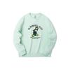 Anta Cartoon Anime Letter Print Crew Neck Long Sleeve Sweatshirt Men Sweatshirt Moss-Green 952311701-2