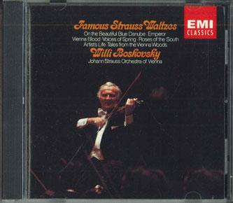 CD БОСКОВСКИЙ - И. Штраус II: Знаменитые вальсы 724382607021 EMI RECORDS Япония Классика Б/у