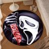 Scr-eam Horror Movie Round Rug for Livingroom,Bedroom, Palyroom, Chair Rug, Area rug, Circle Carpet, Large Size Fan Christmas gift