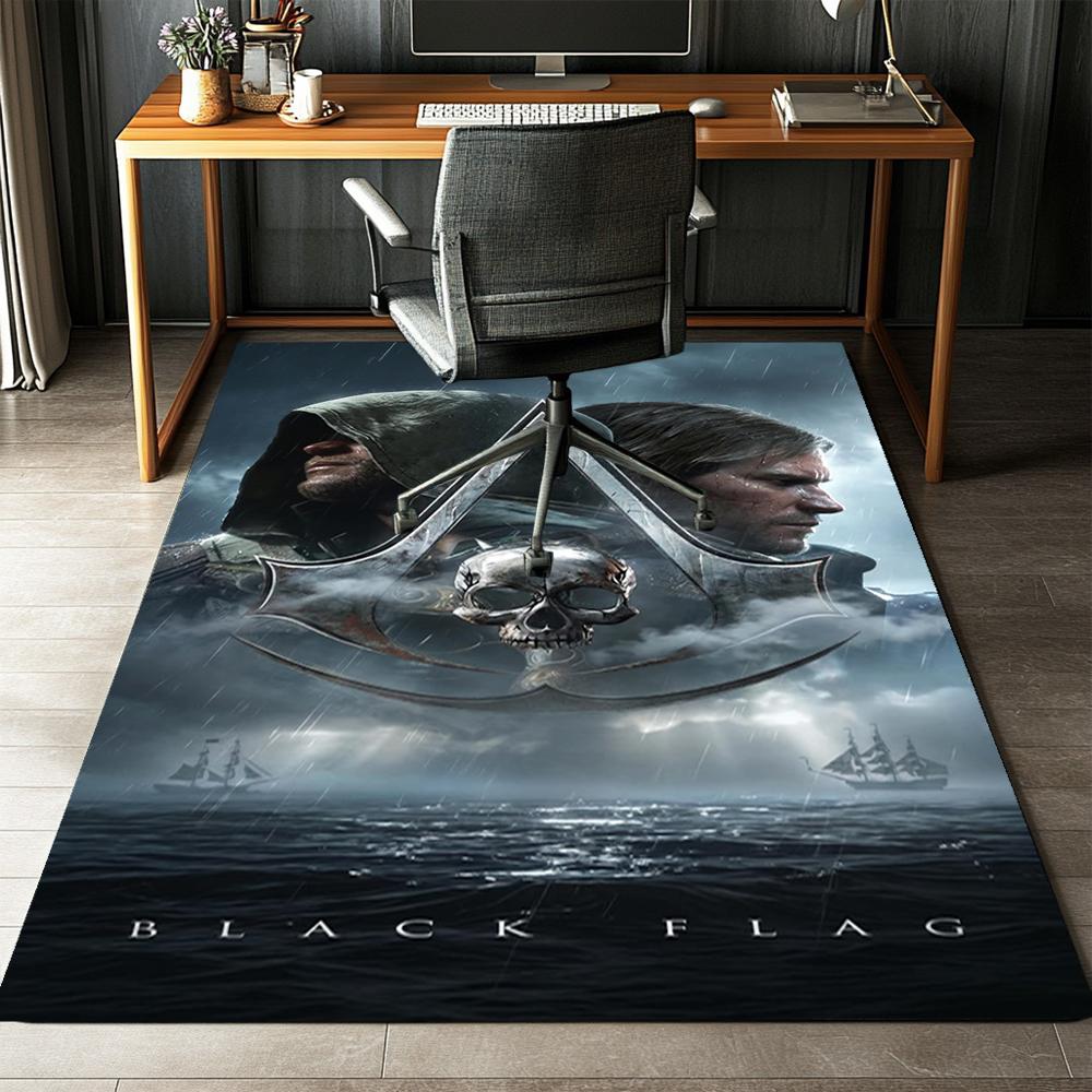 Ковер с принтом Assassin's Creed, Коврик, для офисного кресла, гостиной, спальни, кухни, Декор, Подарки.