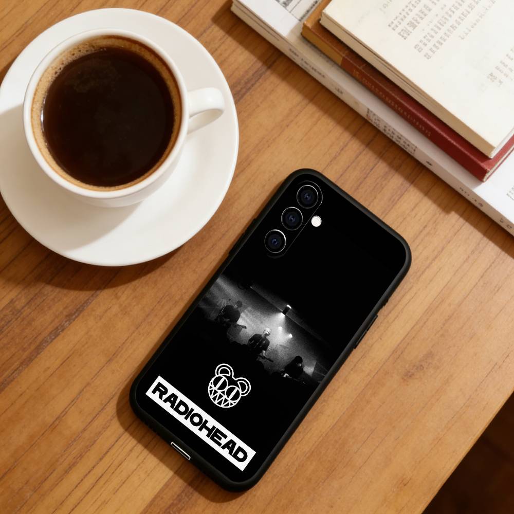 R-RadioheadS Рок-группа Чехол для телефона Черный Силикон Мягкий Для Samsung Galaxy A73,A72,A71,A70,A53,A52,A51
