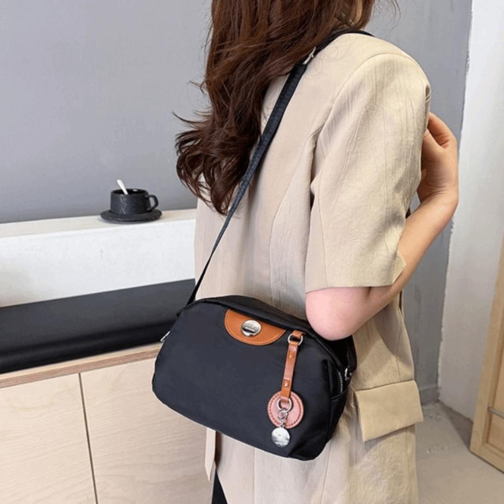 Waterproof Shell Nylon Crossbody Bag Casual Mobile Phone Bag Messenger Shoulder Bag  Travel