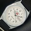 ЯПОНСКИЕ ВИНТАЖНЫЕ ОТРЕМОНТИРОВАННЫЕ МУЖСКИЕ АВТОМАТИЧЕСКИЕ ЧАСЫ SEIKO 5 6309A БЕЛЫЕ a442594-1