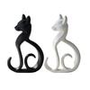 3D-печатная фигурка кошки xiaobudian, Минималистичная элегантная сидящая скульптура, Современное животное-украшение для домашнего офиса, полки, декора