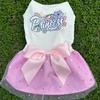 Fashion Sequin Dog Dress Mesh Lightweight Dog Princess Dress Breathable Pet Puppy Clothing Summer Season