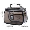 New PVC Wash Bag Transparent Waterproof Cosmetic Bag Large Capacity Handheld Makeup Storage Bag Women