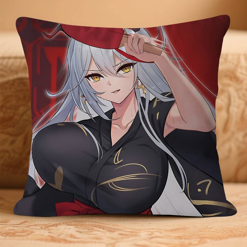 Наволочка Azur Anime LaneS Съемная Моющаяся Наволочка – Мягкий Лен для Всех Сезонов