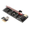PCIE Riser Powered Adapter Card 6 Pin Compatible 1X 4X 8X 16X PCIE Interface Plug and Play USB