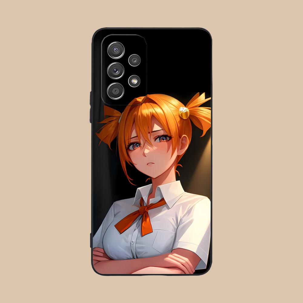 Вечное лето Алиса Матовый чехол для мобильного телефона для Samsung Galaxy M55 54 42 35 34 33 32 23 22 15 14 13 12 F55 5G