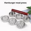 Burger Press Patty Maker Aluminum Alloy Hamburger Fish Patty Press Mold for Meat Beef Veggie Burger Grill BBQ Kitchen Tool