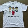 Винтажная Футболка с Логотипом Группы Унисекс NERD Pharrell В Поисках Футболка DM146 БЕСПЛАТНАЯ ДОСТАВКА