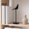 Sophisticated Bedside Table Ornaments Black & White Bird Figurine, Minimalist Modern Art Sculpture for TV Contemporary Office Desktop