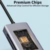 Компактный USB C адаптер, док-станция с 5 портами и кардридером TF, USB 3.0 для ноутбуков, смартфонов и других устройств