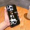 K-Kurisu M-STEINS GATE Makise-KM Phone Case For iPhone 17,16,15,14,13,12,11 Plus,Pro Max,XS,Colored Silver Plated Inside Cover