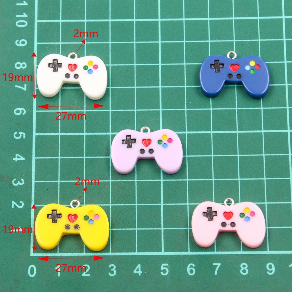 Подвеска-шарм в виде игровой консоли из 10-цветной смолы для ожерелий и браслетов своими руками (19x27мм)