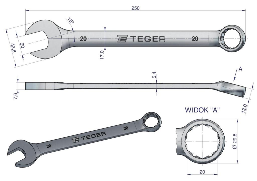 20 open-end wrench / TEGER
