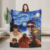 Quevedo Singer  Blanket  Airplane Travel Flannel Throw Blanket For Living Room Warm Soft Custom DIY Quality Bedspread