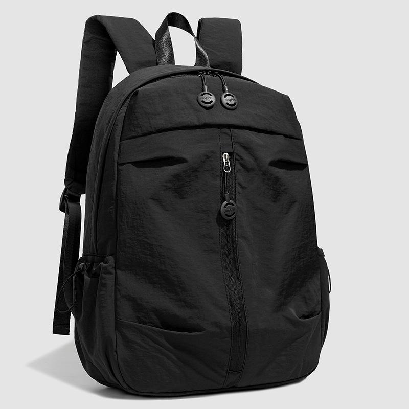 High Capacity Student Backpack – Versatile, Stylish, Lightweight Travel Bag In Solid Colors