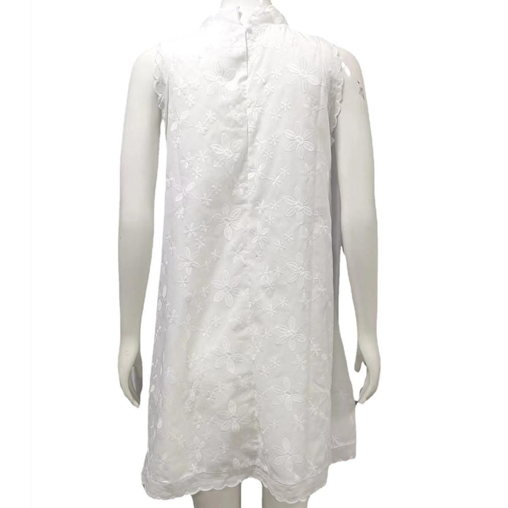 Lolita Dress Casual A Line Sleeveless Linen Summer Dress For Women