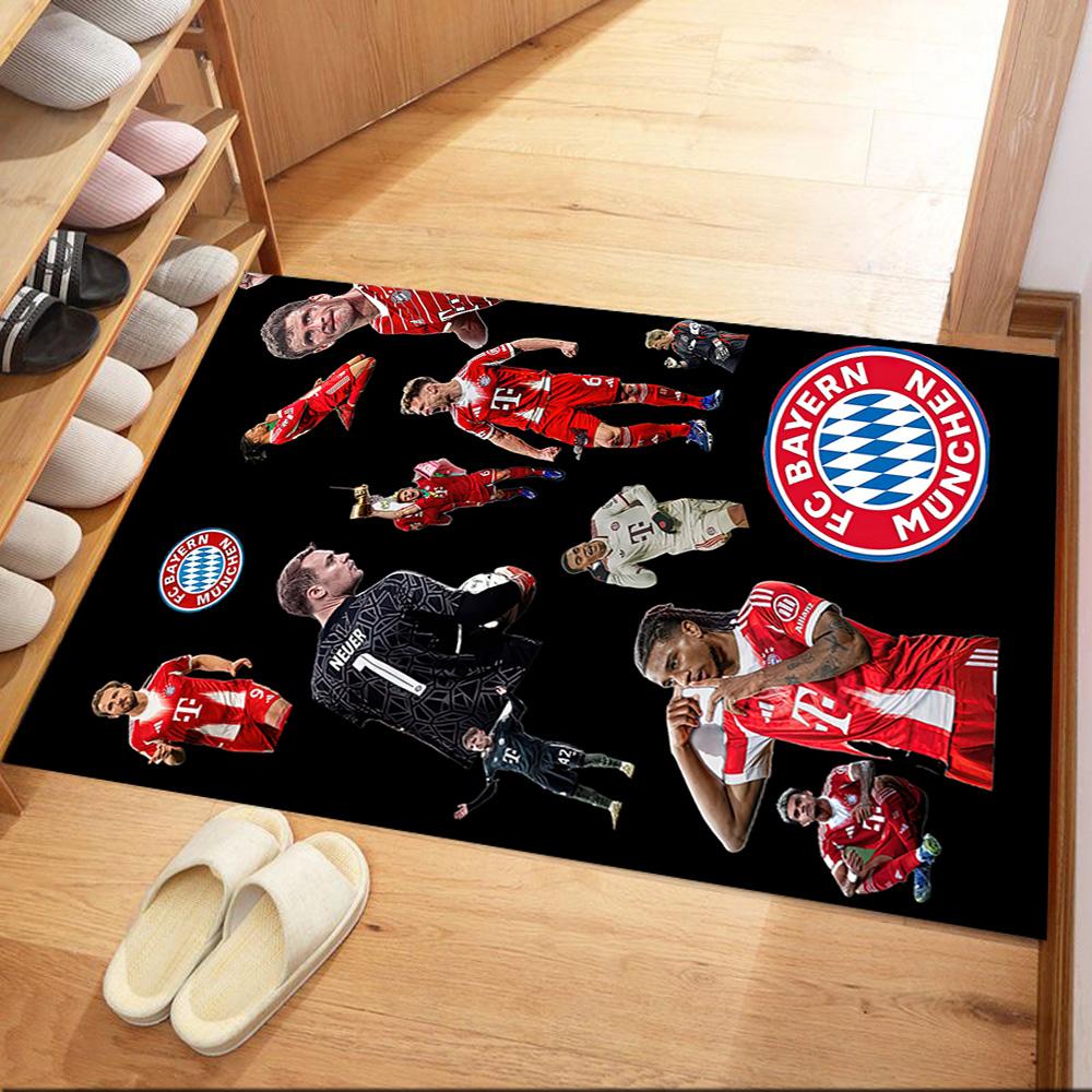 Bayern Munich Area Rug Design for Outdoor Study room Dormitory Entryway Anti-slip Rug Decorate Offices Wedding Party Gift