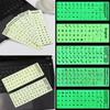 Russian Letter English Deutsch Luminous Alphabet Layout Protective Film Keyboard Stickers