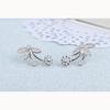 Design Sense Cold Wind Small Lock Fashion Zirconia Sparkling Classic Stud Earrings for Women Dazzling Female Elegant Accessories Timeless Jewelry