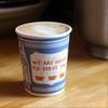300ml Ceramic Cup We are Happy to Serve You Coffee Cup for Kitchen Coffee Shop