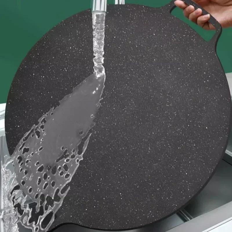 1 шт. круглая решетка для гриля с антипригарным покрытием, переносная домашняя сковорода для пикников на открытом воздухе, решетка для некурящих, инструмент для гриля