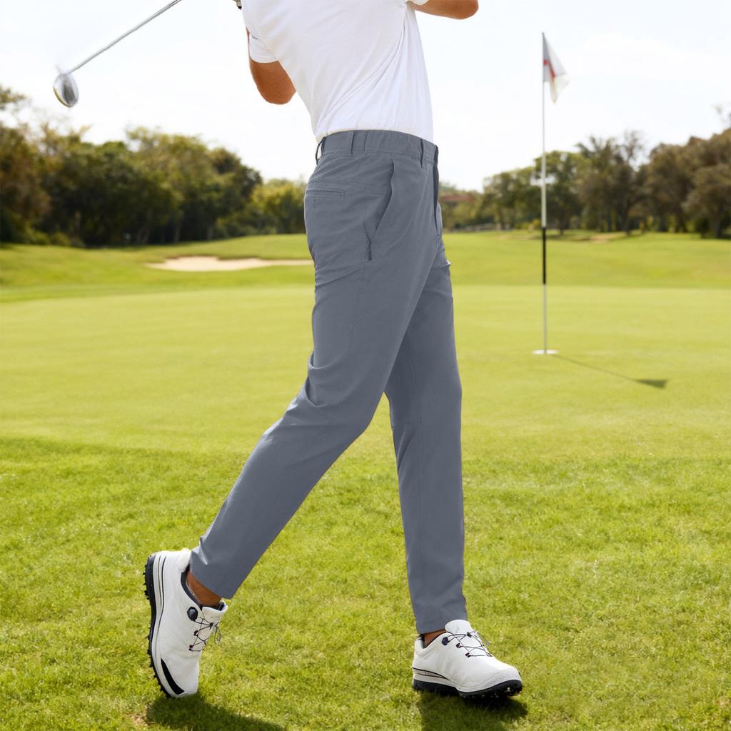 Мужские повседневные эластичные облегающие брюки для хайкинга, легкие брюки для гольфа