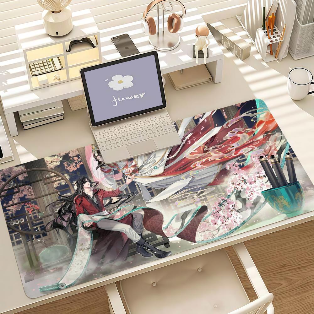 Anime H-Heaven Official's Blessing Mouse Pad Anti Slip Rubber Edge Locked Thickened Laptop Gaming Desk Mat
