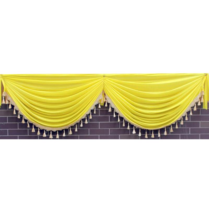 2M Свадебный фон занавеска гирлянда для вечеринки балдахин драпировка панель свадебный фон занавес балдахин сценический фон декор драпировка