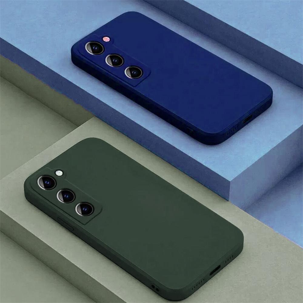 Official Liquid Silicone Case For For Samsung Galaxy S24 S23 S22 S21 Plus Ultra FE Note20 A15 A25 A35 A54 A52 A72 4G 5G Luxury Cover