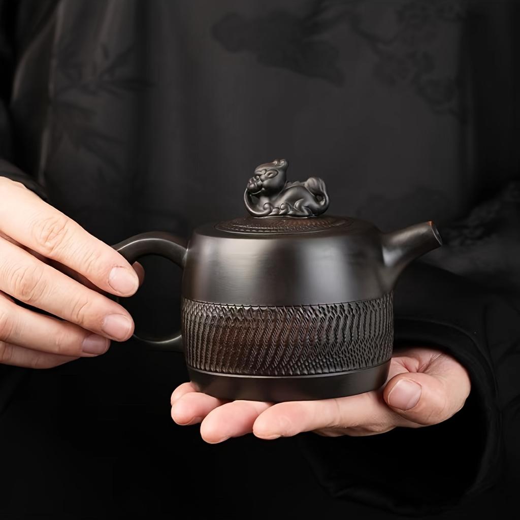 1 шт., чайник из фиолетовой глины, керамическая чашка для чая, чайный сервиз кунг-фу для дома, ресторана, отеля, офиса, чайные аксессуары, подарки на Новый год, День святого Валентина, праздник Gif