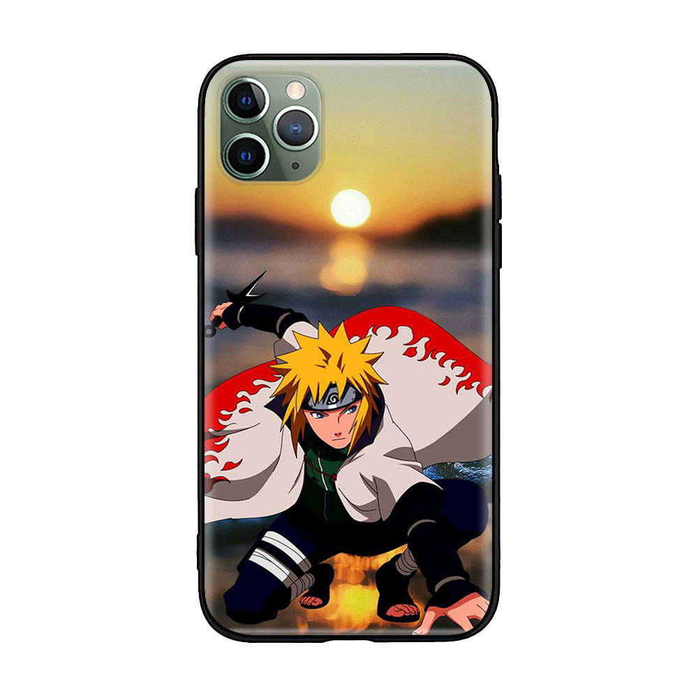 W-20 Naruto Hokage Soft Black Case for iPhone 11 12 13 14 15 6 7 8 X XS Pro Max XR Samsung S21 S22 S23 S24 FE Ultra S8 Plus