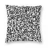 Abstract Arabic Calligraphy Square Pillowcase Polyester Linen Velvet Pattern Zip Decorative Home Cushion Case x